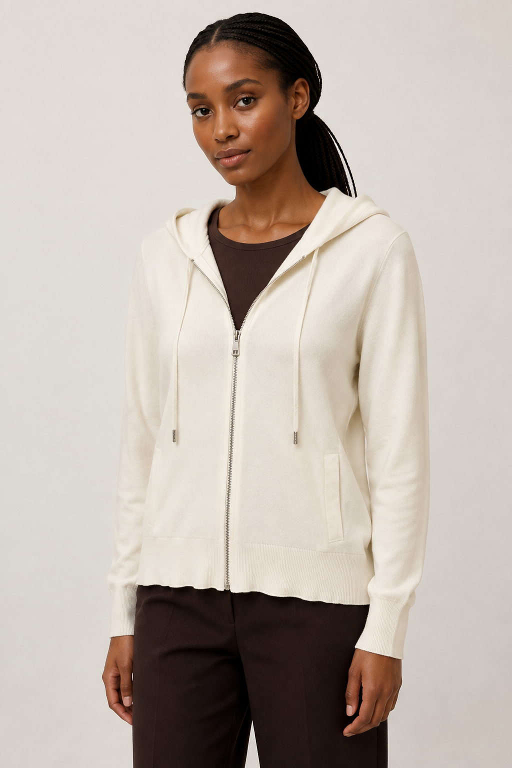 Maglia con Zip Frontale · Versatile e Calda