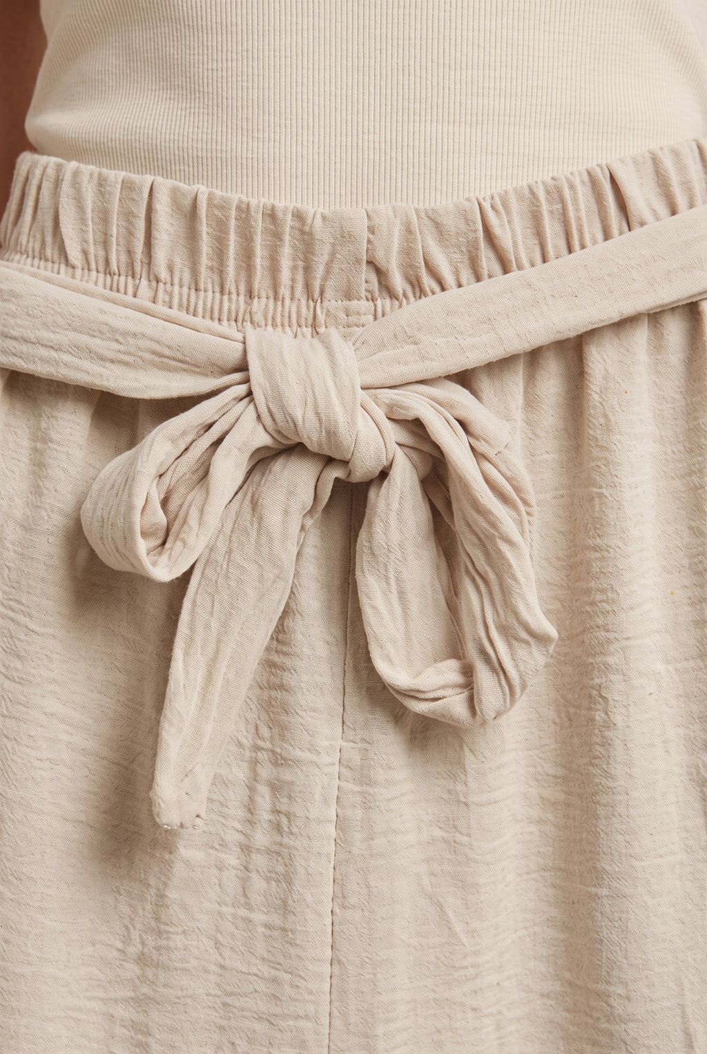 Pantaloni Fluidi · Beige Naturale