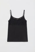Canotta con Pizzo Frontale Nera