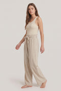 Pantaloni Fluidi · Beige Naturale
