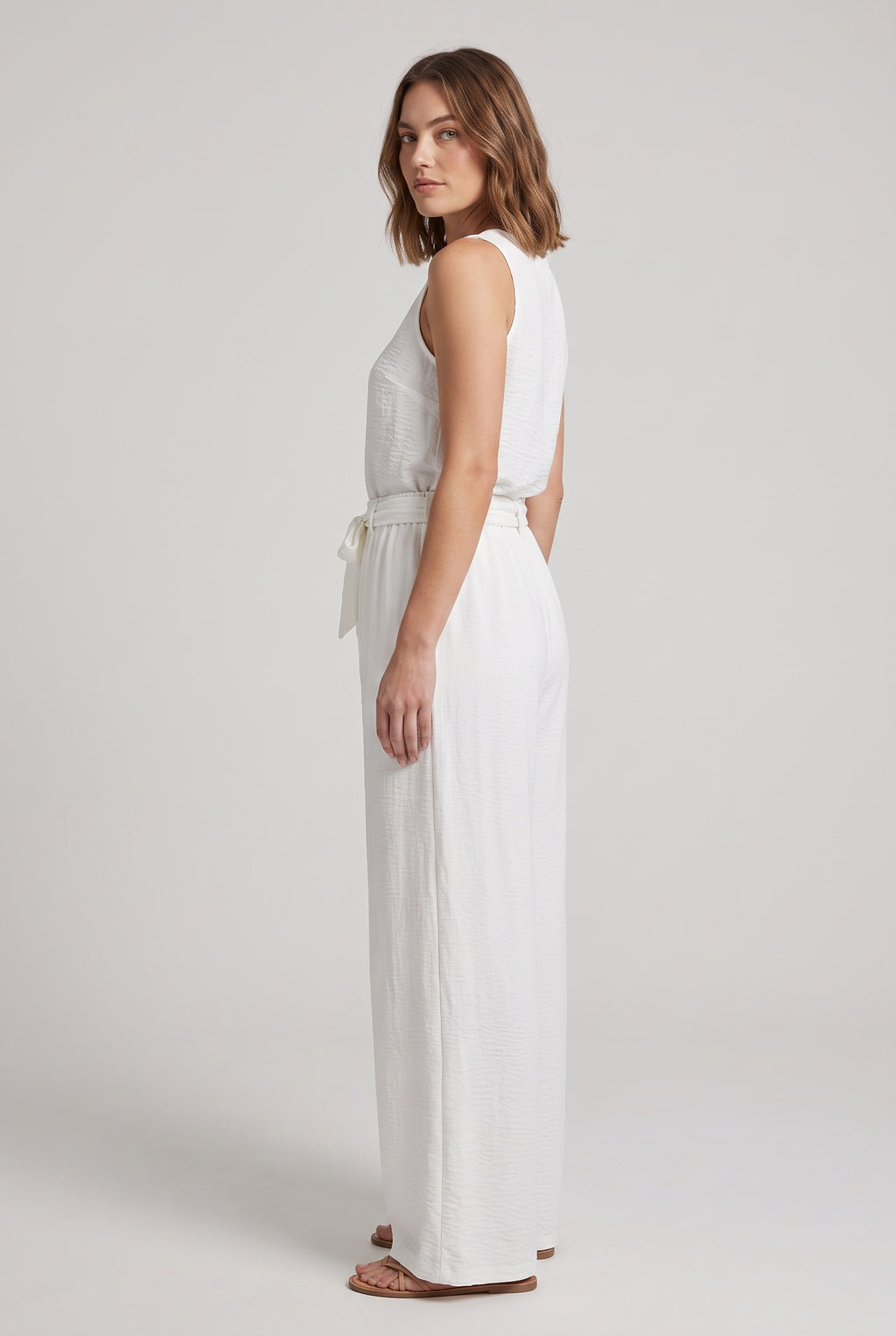 Pantaloni Fluidi · Bianco Luminoso