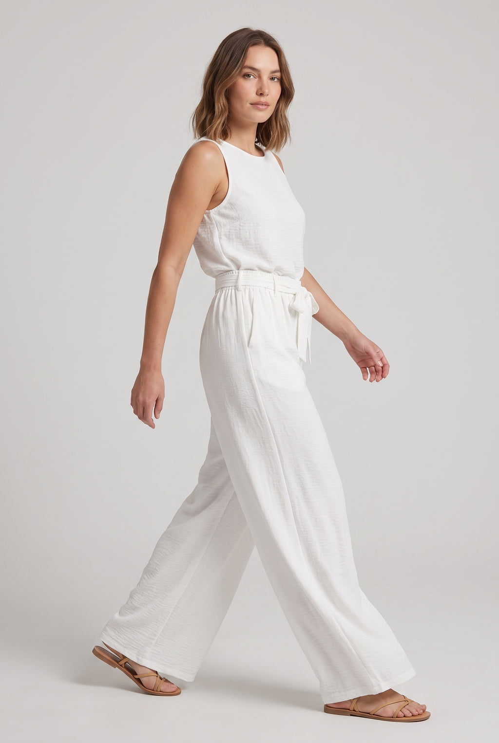 Pantaloni Fluidi · Bianco Luminoso