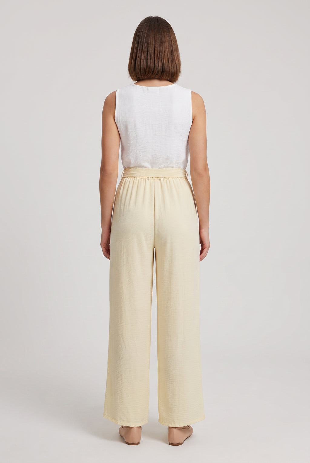 Pantaloni Fluidi · Giallo Burro Romantico